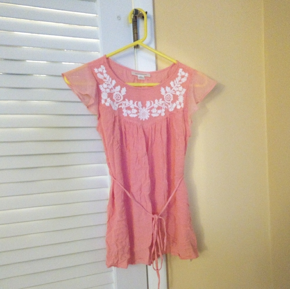 Peach Maternity blouse